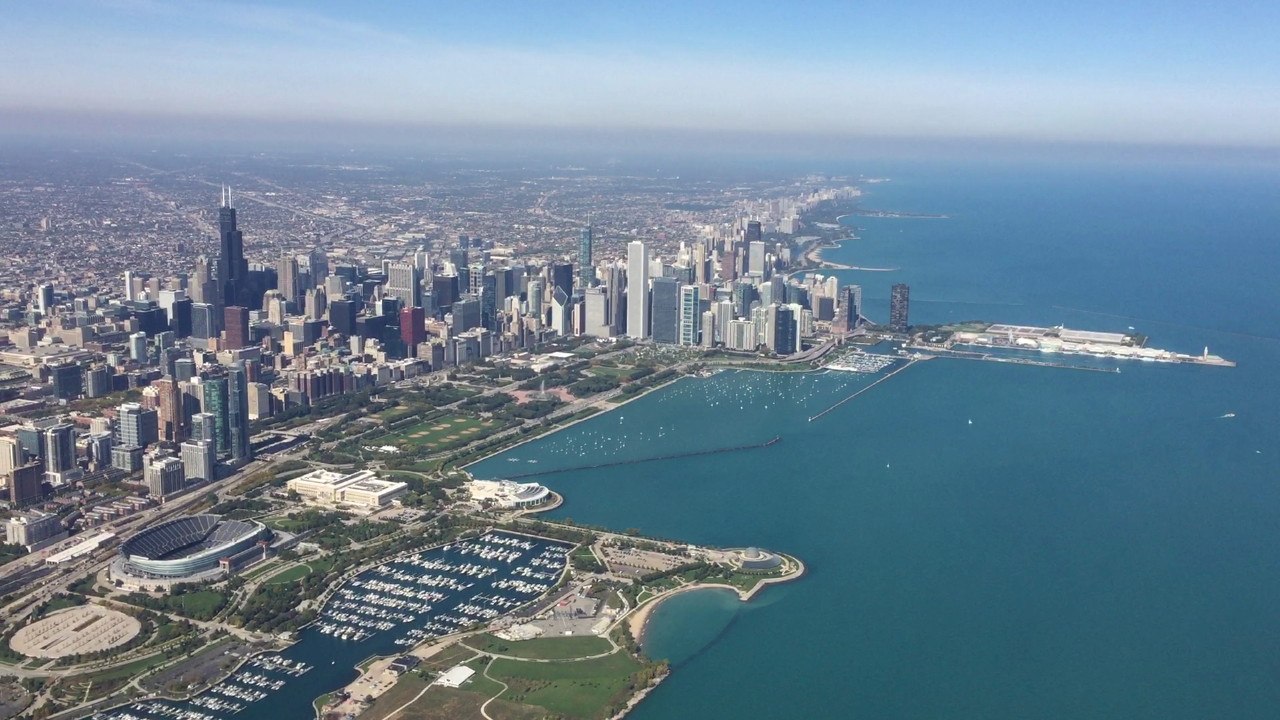 Passing Chicago for landing Midway